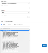 Lae piltide sirvija Eesti Omniva pakiautomaadid Magento 2 (2.3 ja 2.4)