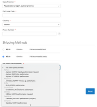 Lae piltide sirvija Leedu Omniva pakiautomaadid Magento 2 (2.3 ja 2.4)